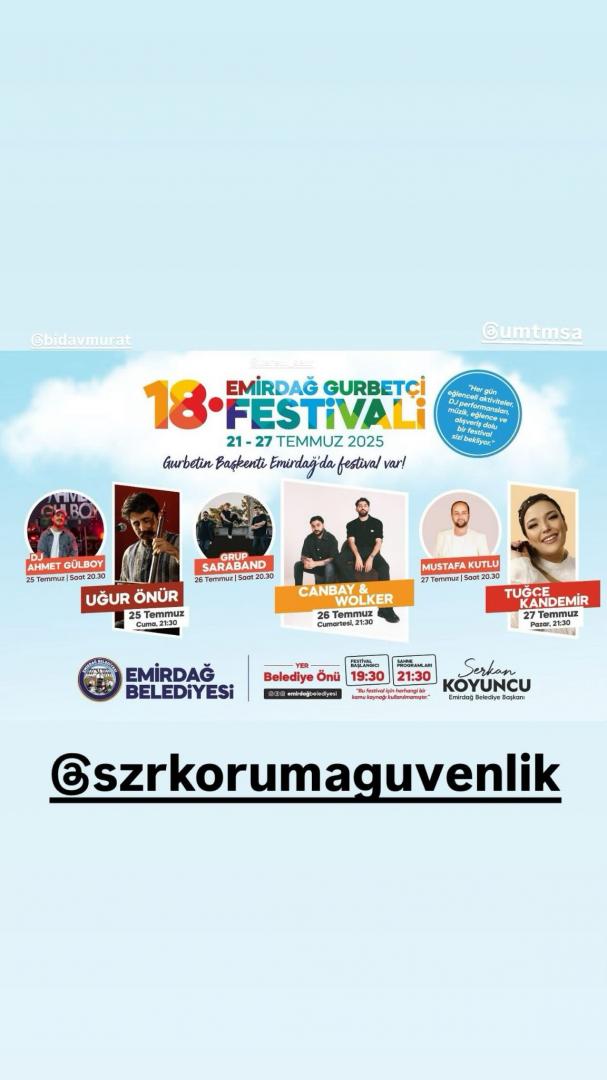18. EMİRDAĞ GURBETÇİLER FESTİVALİ